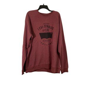 Levis XXL Sweatshirt - Artisan Crafted Maroon Zinfandel Cozy & Stylish